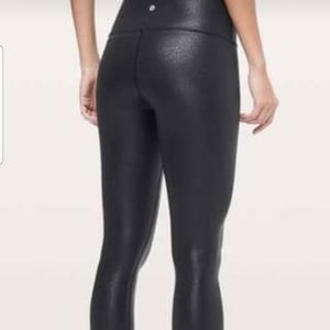 Lululemon leather looking tights